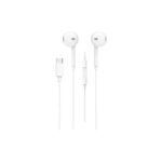 Ακουστικά handsfree με βύσμα TYPE-C (Άσπρο) - Image 3