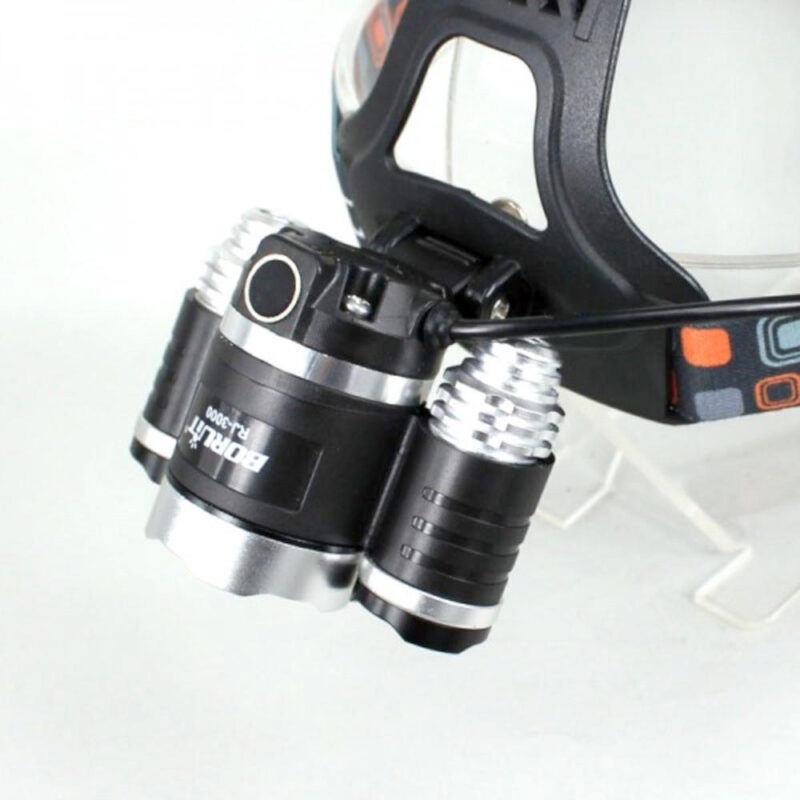 Επαναφορτιζόμενος φακός κεφαλής 3xLED - Image 3