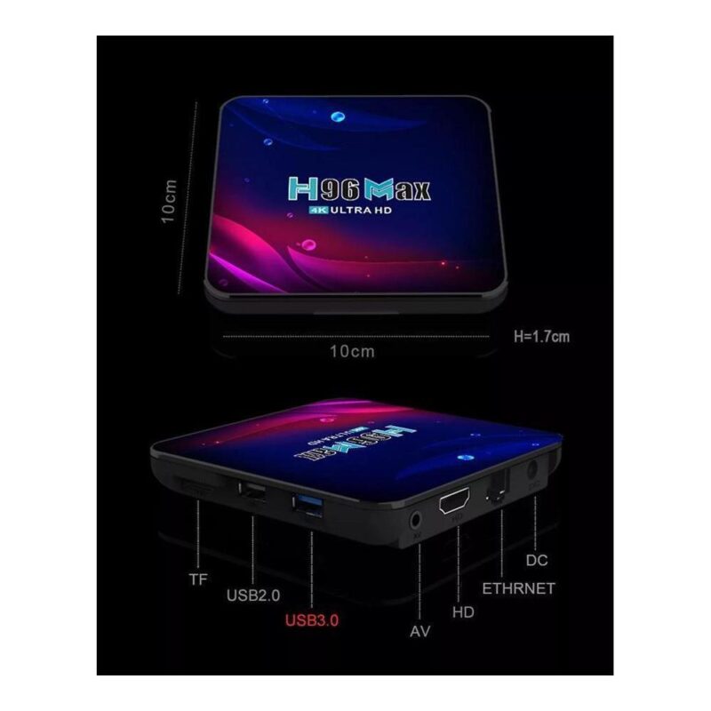 TV Box H96 Max V11, 4K, RK3318, 4/32GB, WiFi 2.4/5GHz, Android 11 - Image 5