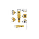 Επαγγελματική Eπαναφορτιζόμενη κουρευτική μηχανή KM-2600A - Image 4