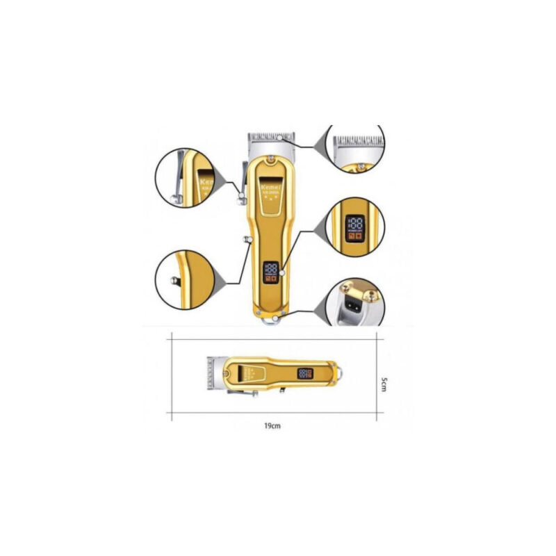 Επαγγελματική Eπαναφορτιζόμενη κουρευτική μηχανή KM-2600A - Image 4