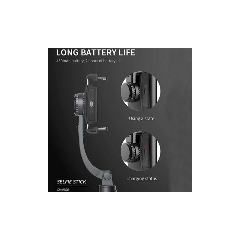 Portable Stabilizer Πτυσσόμενο Μπαστούνι Κινητού 76cm & Τρίποδο για Selfie Φωτογραφίες με Αποσπώμενο Χειριστήριο - Image 3