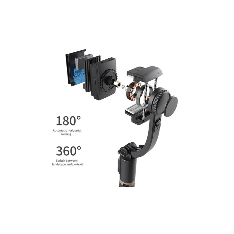 Portable Stabilizer Πτυσσόμενο Μπαστούνι Κινητού 76cm & Τρίποδο για Selfie Φωτογραφίες με Αποσπώμενο Χειριστήριο - Image 6