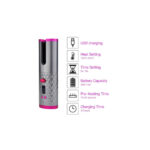 Φορητή επαναφορτιζόμενη μηχανή για μπούκλες WIRELESS USB AUTO CURLER