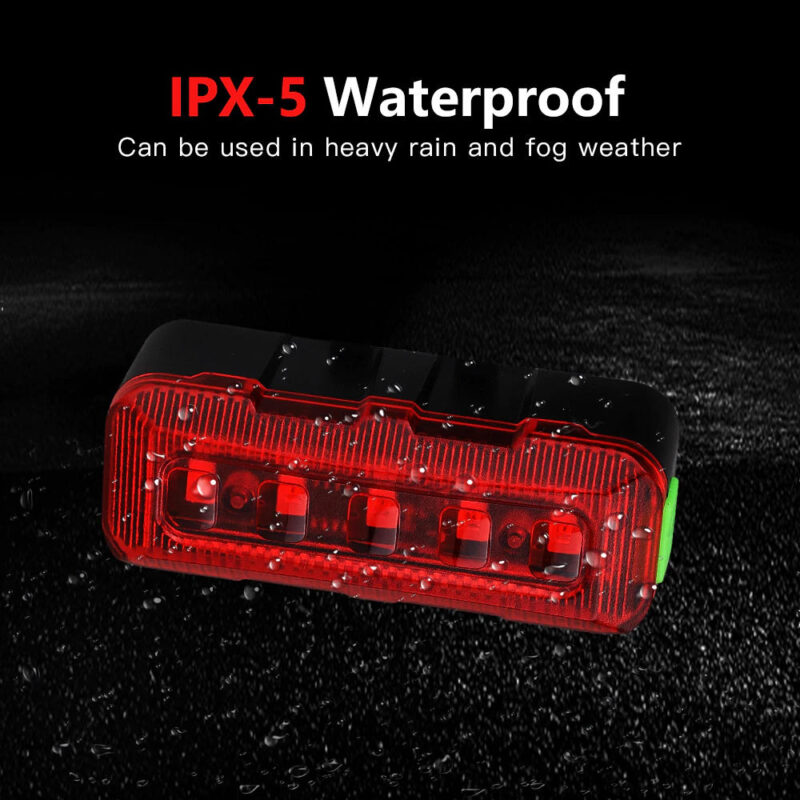 Πίσω φως ποδηλάτου LED με 4 εφέ - Image 7