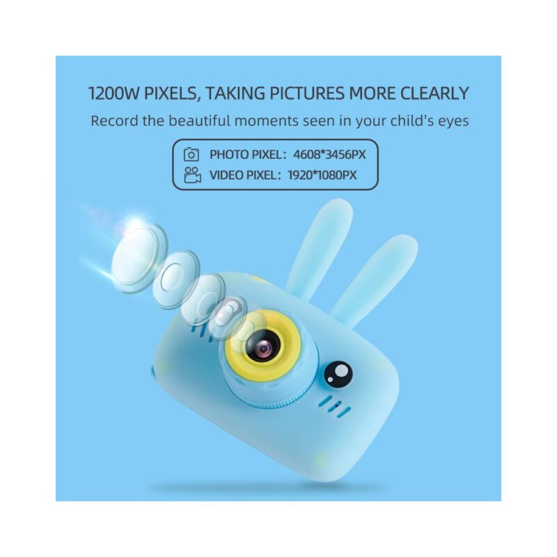 Επαναφορτιζόμενη Παιδική Κάμερα Λαγουδάκι - Image 10