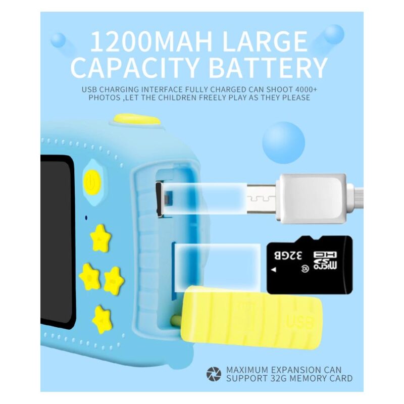 Επαναφορτιζόμενη Παιδική Κάμερα Λαγουδάκι - Image 11