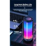 Ασύρματο φορητό ηχείο Bluetooth με υψηλά μπάσα και φως LED NL35 - Image 10