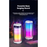 Ασύρματο φορητό ηχείο Bluetooth με υψηλά μπάσα και φως LED NL35 - Image 2