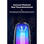 Ασύρματο φορητό ηχείο Bluetooth με υψηλά μπάσα και φως LED NL35 - Image 3