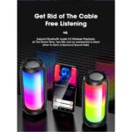Ασύρματο φορητό ηχείο Bluetooth με υψηλά μπάσα και φως LED NL35 - Image 9