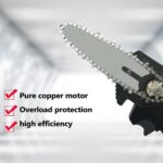 Κλαδευτικό Αλυσοπρίονο Επαναφορτιζόμενο 21v Με μεγάλη Μπαταρία - Image 4