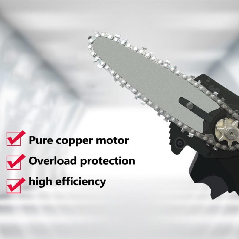 Κλαδευτικό Αλυσοπρίονο Επαναφορτιζόμενο 21v Με μεγάλη Μπαταρία - Image 4
