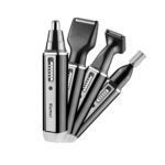 Επαναφορτιζόμενη Ξυριστική Μηχανή Trimmer Αυτιών Μύτης Φρυδιών 4 σε 1 KM-6630