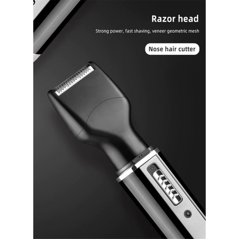 Επαναφορτιζόμενη Ξυριστική Μηχανή Trimmer Αυτιών Μύτης Φρυδιών 4 σε 1 KM-6630 - Image 5