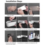 Περιστρεφόμενο ραφή μπάνιου 90°-180° (Άσπρο+Μαύρο) - Image 8