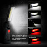 Φακός Εργασίας Με Μαγνήτη Και Γαντζάκι COB LED