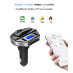 Transmitter Φορτιστής Αυτοκινήτου με Ακουστικό Bluetooth Handsfree - Image 2