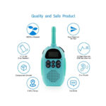 Σετ 2 Παιδικά Ασύρματα  Walkie Talkie με Φακό LED με VOX & 22 Κανάλια -Χρώματος Μπλε & Ροζ - Image 12