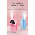 Σετ 2 Παιδικά Ασύρματα  Walkie Talkie με Φακό LED με VOX & 22 Κανάλια -Χρώματος Μπλε & Ροζ - Image 5