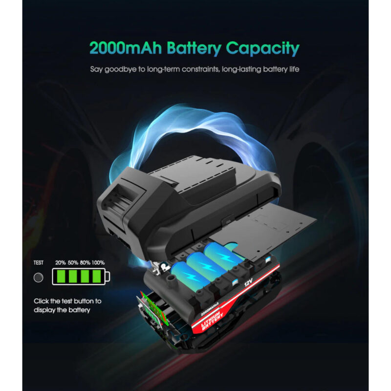 Επαναφορτιζόμενος Αεροσυμπιεστής αυτοκινήτου 120W - Image 4