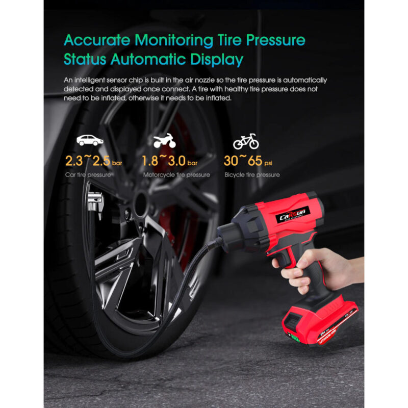 Επαναφορτιζόμενος Αεροσυμπιεστής αυτοκινήτου 120W - Image 8