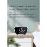 Ψηφιακό Ρολόι Επιτραπέζιο με Ξυπνητήρι Και Ασύρματη Φόρτιση - Image 2