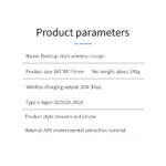 Ψηφιακό Ρολόι Επιτραπέζιο με Ξυπνητήρι Και Ασύρματη Φόρτιση - Image 4