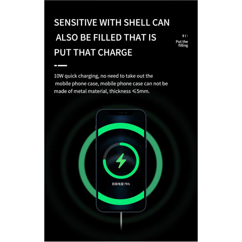 Ψηφιακό Ρολόι Επιτραπέζιο με Ξυπνητήρι Και Ασύρματη Φόρτιση - Image 6