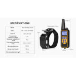 Αδιάβροχο επαναφορτιζόμενο ηλεκτρικό κολάρο εκπαίδευσης σκύλων με τηλεχειριστήριο 800m - Image 12