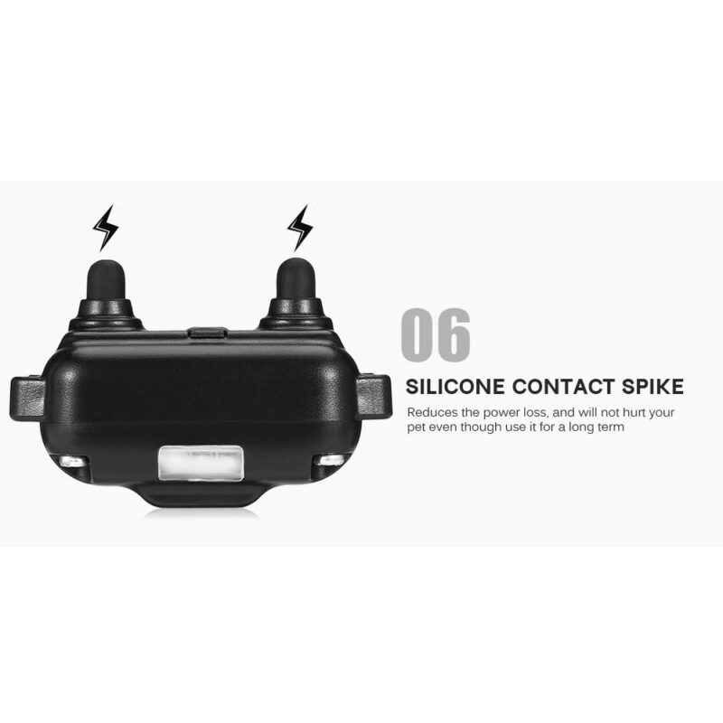 Αδιάβροχο επαναφορτιζόμενο ηλεκτρικό κολάρο εκπαίδευσης σκύλων με τηλεχειριστήριο 800m - Image 5