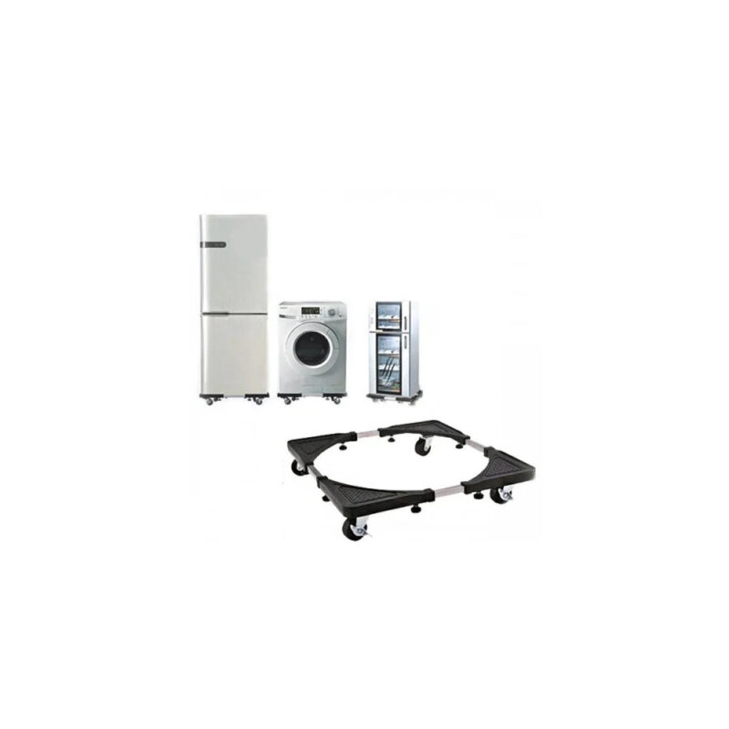 Βάση Στήριξης Λευκών Συσκευών Ρυθμιζόμενη  56x56cm - Μαύρη - Image 4