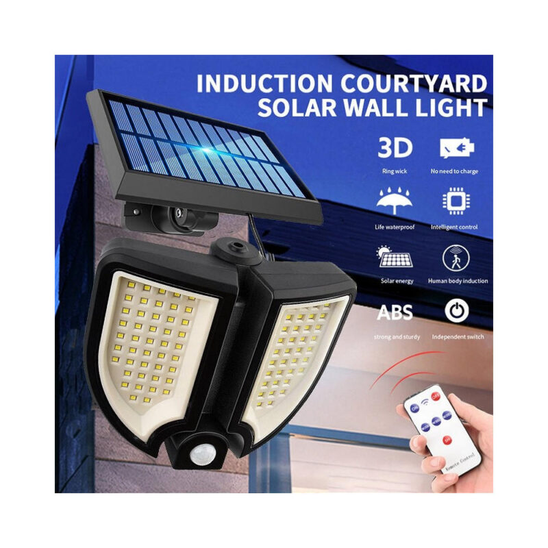 Ηλιακός Προβολέας με Αισθητήρα Κίνησης και Τηλεχειριστήριο