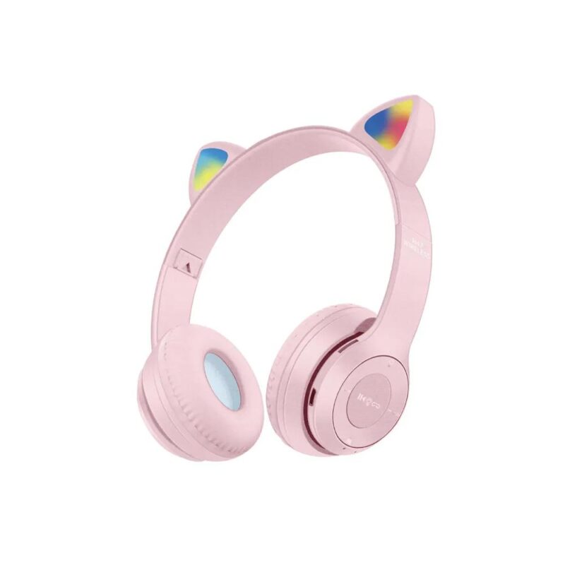 Ασύρματα Ακουστικά Cat Headphones-Ροζ