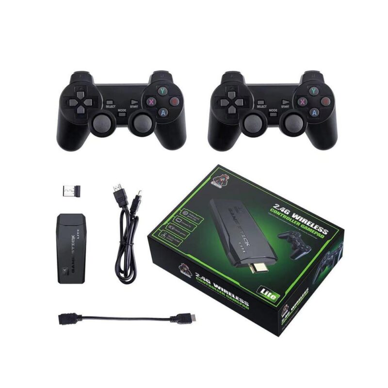 Ασύρματη Κονσόλα Παιχνιδιών Stick 4K με Δυο Χειριστήρια 2.4G