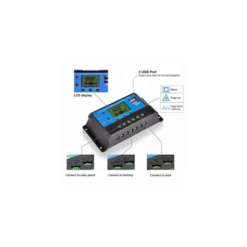 Ρυθμιστής Φόρτισης  12-24V 30A - Image 3