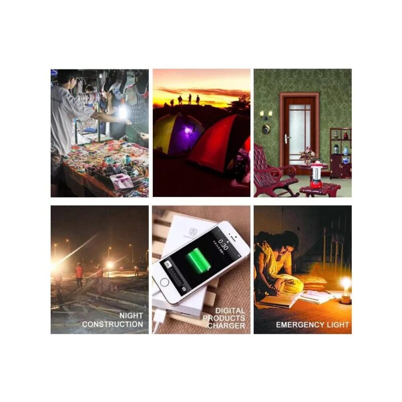 Ηλιακό Επαναφορτιζόμενο Κίτ Έκτακτης Ανάγκης Και Inverter 220V - Image 7