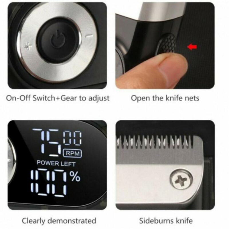Ξυριστική μηχανή προσώπου επαναφορτιζόμενη Black - Image 3
