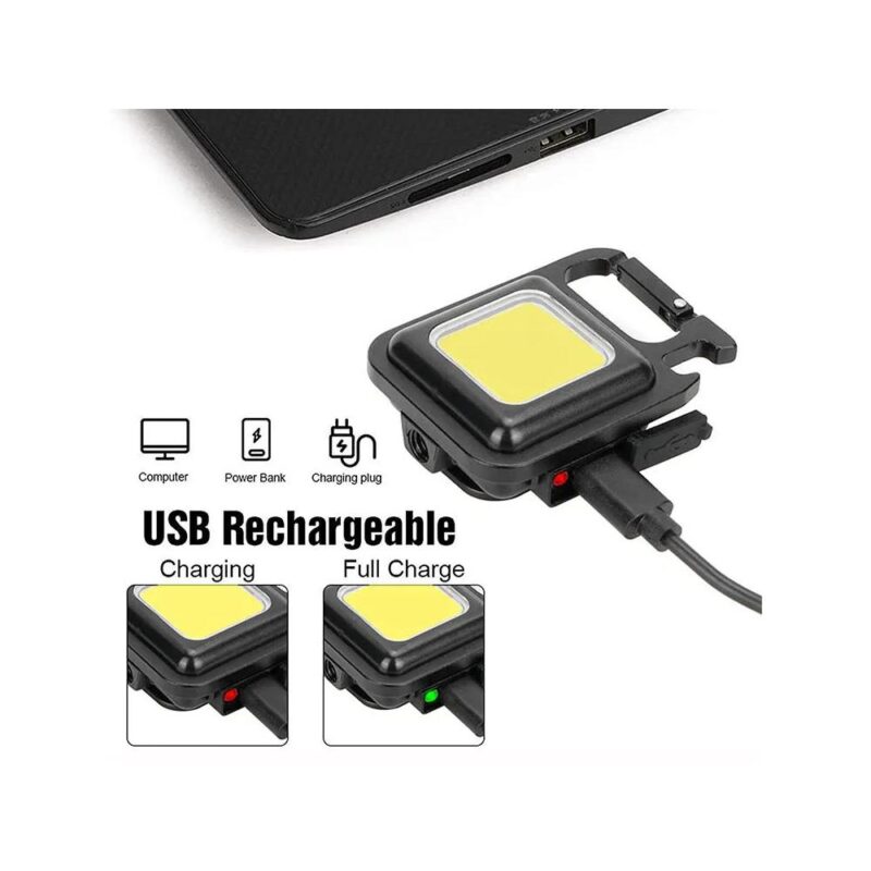 Επαναφορτιζόμενος φακός μπρελόκ LED - Image 3