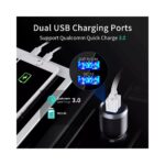 Πομπός αυτοκινήτου FM Transmitter Bluetooth 5.0+EDR με θύρα ταχείας φόρτισης - Image 3