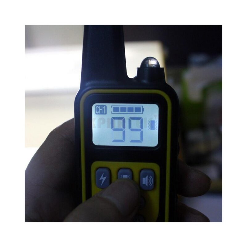 Αδιάβροχα επαναφορτιζόμενα ηλεκτρικά κολάρα εκπαίδευσης σκύλων με τηλεχειριστήριο 800m - Σετ 3τμχ - Image 4