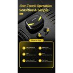 Gaming earbuds 360° με smart touch in ear -Μαύρα - Image 5