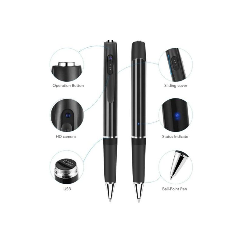 Κρυφή κάμερα στυλό 1080p με υποδοχή για κάρτα μνήμης - Image 3