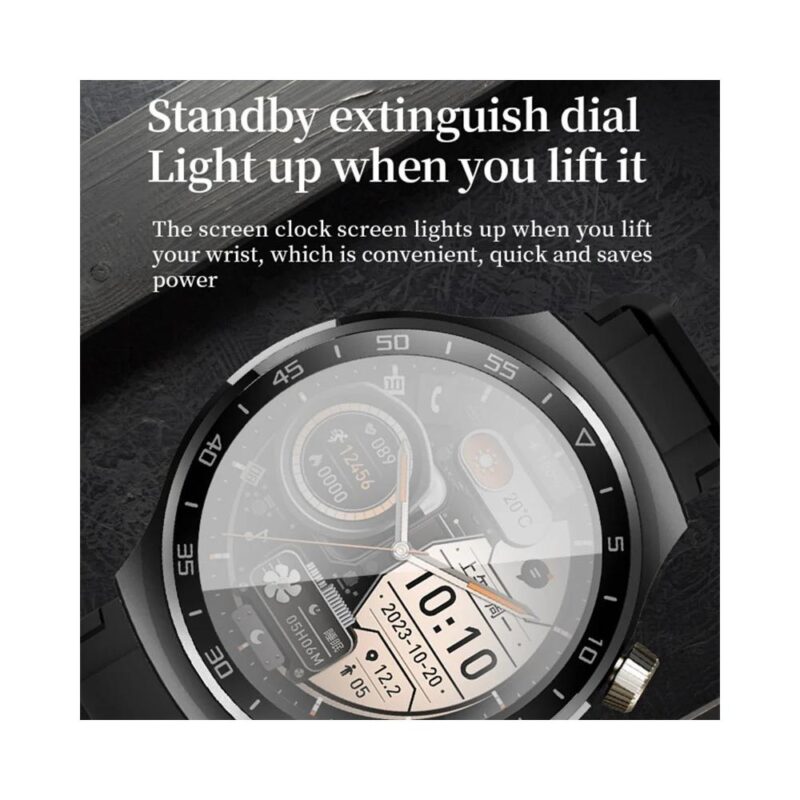 Smartwatch με οθόνη 1.55inch amoled και ελληνικό μενού (Μαύρο) - Image 7