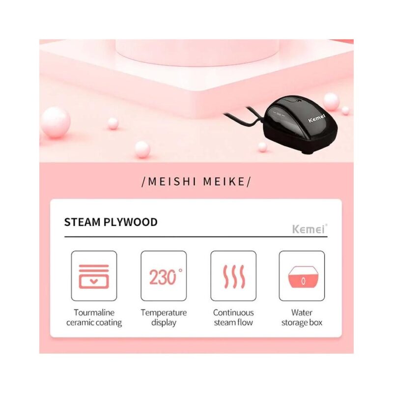 Ισιωτική μαλλιών ατμού-Steam Plywood KM-9090 - Image 6