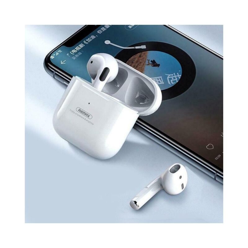 Ασύρματα ακουστικά Earbud Bluetooth V5.3 Handsfree με θήκη φόρτισης Remax-Λευκό - Image 3