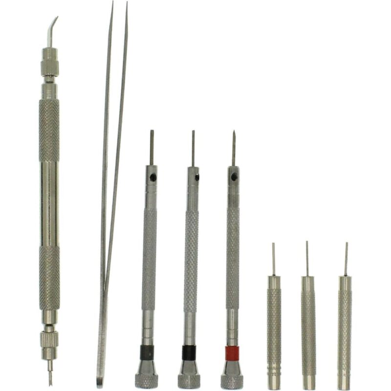 Σετ εργαλείων για επισκευή ρολογιών σε υφασμάτινη θήκη. - Image 4