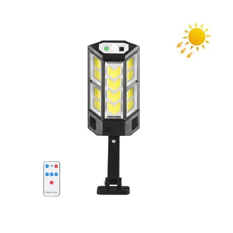 Ηλιακό επιτοίχιο φωτιστικό δρόμου  με αισθητήρα φωτός & τηλεχειριστήριο