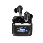 Ασύρματα ακουστικά με έγχρωμη οθόνη αφής Μαύρα
