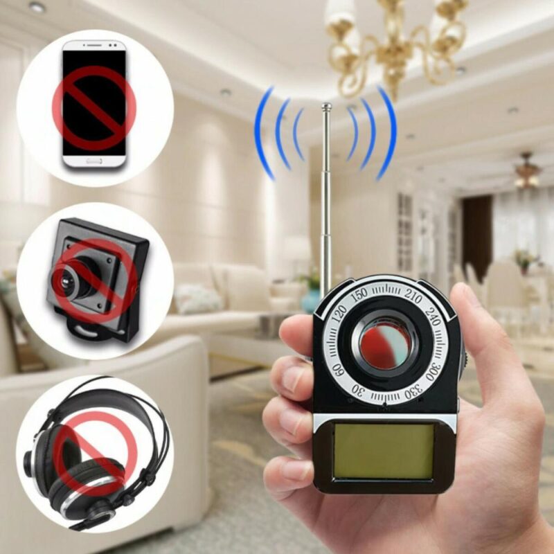 Ανιχνευτής συσκευών παρακολούθησης πλήρους ζώνης με οθόνη Led, εύρος συχνότητας ανίχνευσης: 1MHz-6500MHz